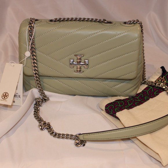 Tory Birch Kira Chevron Quilted Small Convertible Shoulder/Crossbody Bag (NEW) - Picture 2 of 5